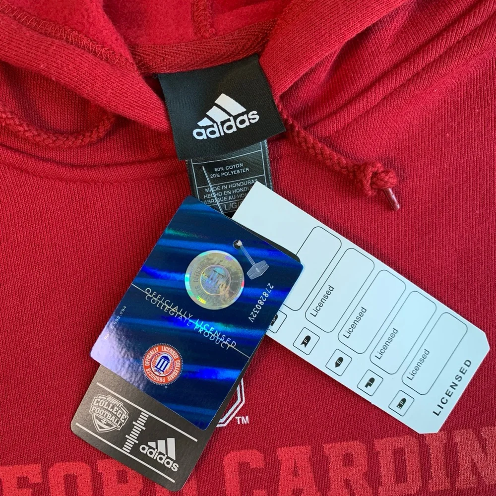 Adidas Men Stanford Cardinal 2012 Fiesta Bowl Hoodie Red Large NCAA Football New